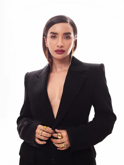 Tailored edge meets sheer elegance. For Patralekhaa, I played with contrasts, power, and polish to create a look that is styled to command the room.