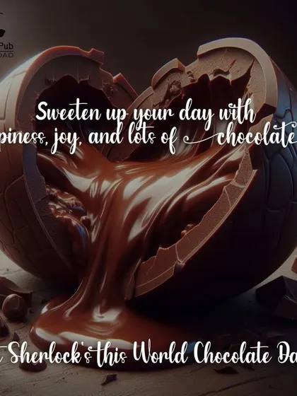 For World Chocolate Day, I offer decadent treats like this molten chocolate sphere. It's pure happiness in a dessert.