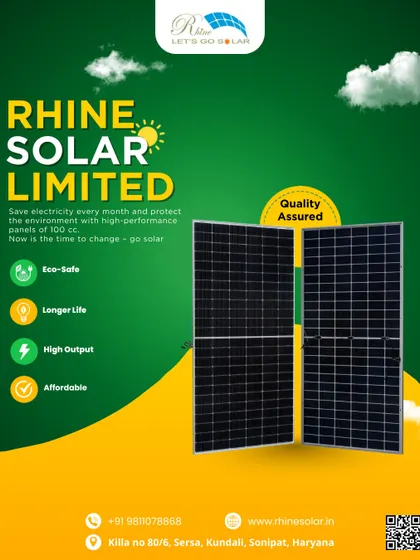 This poster celebrates our status as a top manufacturer of solar panels for commercial businesses and plants. I am here to help you cut down on energy bills while protecting the planet with our quality-assured solutions.