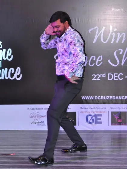 Feeling the music during a solo dance at the Winter Dance Showcase 2024.