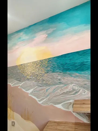 A duplicate image of the seascape detail.