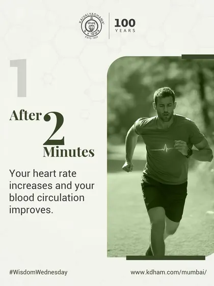 Within the first two minutes of walking, your heart rate increases and blood circulation improves, delivering more oxygen and nutrients to your muscles.