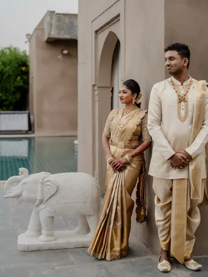 A royal affair at the Fairmont Jaipur. We specialize in destination wedding photography, capturing the grandeur of palace venues while telling an intimate love story.