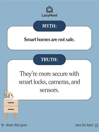Let's clear up a common myth. People often think smart homes are less safe, but the truth is they are far more secure. With my installations of smart locks, cameras, and sensors, you gain complete control and awareness over your home's security.