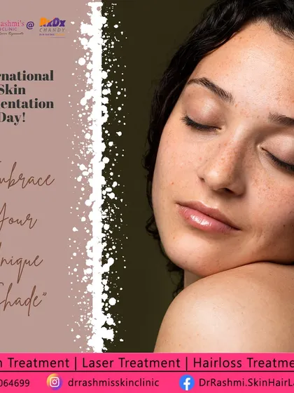 Celebrating International Skin Pigmentation Day by embracing every unique shade. This post raises awareness about conditions like melasma and hyperpigmentation and reinforces that sun protection is the number one way to care for your skin.