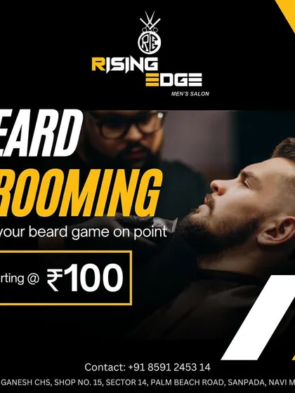 Getting a sharp, well-groomed beard doesn't have to be expensive. I offer professional beard grooming services starting at just ₹100, ensuring you get a premium look that fits your budget.