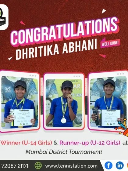 A brilliant dual achievement for Dhritika Abhani, winning the U-14 Girls title and finishing as Runner-up in the U-12 Girls category. Her versatility and stamina are outstanding.