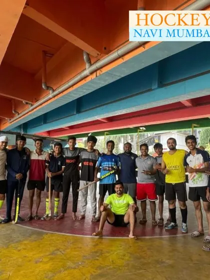 Our team gathers for a group photo at the Sanpada rink, a fantastic facility provided by the Navi Mumbai Municipal Corporation. We are proud to train in such vibrant community spaces.