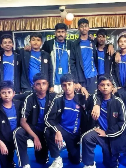 The boys' team from the CISCE Zonal Karate Championship. We train as a unit, we fight as a unit, and we win as a unit.
