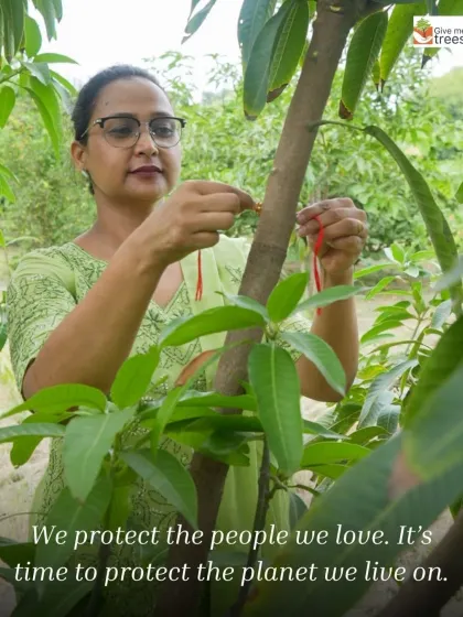 "We protect the people we love. It's time to protect the planet we live on." This powerful message captures the spirit of our Rakshabandhan campaign, urging everyone to extend their circle of care to include the environment.