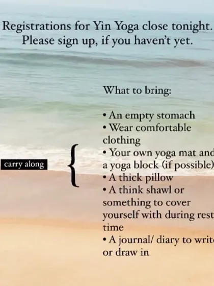 A helpful note for attendees of my workshop, listing what to bring to ensure a comfortable and cozy experience. Preparation helps us settle in more easily.