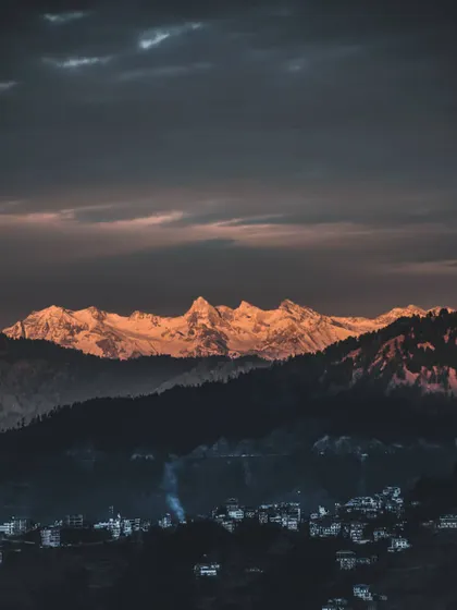 golden hour light hitting snow-capped peaks. capturing these moments of natural beauty inspires the color palettes and lighting effects i use in my work.
