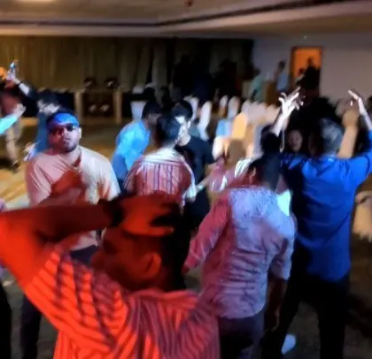 The dance floor was packed at the Fossil corporate event. I kept the bangers coming, and the team danced until the end.