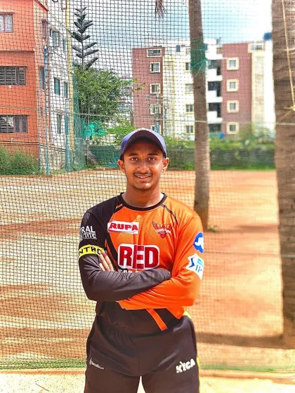 A portrait of our player, Aashish Mahesh, who has consistently performed at the state level.