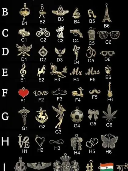 Duplicate of 88. This is a partial selection of the 100+ metal charms I offer. You can add these to keychains, wallets, and passport covers to make your gift truly unique.