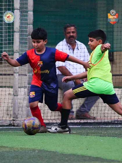 A player demonstrates excellent ball control under pressure during a Friends' Cup match. Our tournaments are filled with moments of individual skill and teamwork.