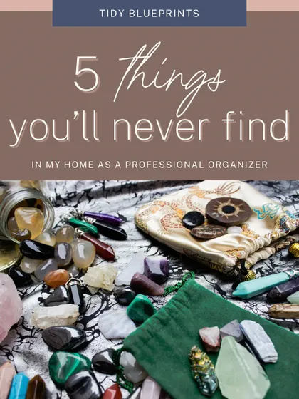 As a professional organizer, there are 5 things you'll never find in my home, from takeout plastic containers to piles of paper receipts. Letting go of these items frees up space and sanity.