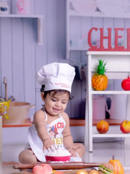 Warning: Too much sweetness in this kitchen. We love capturing the messy fun of our little chef at work.