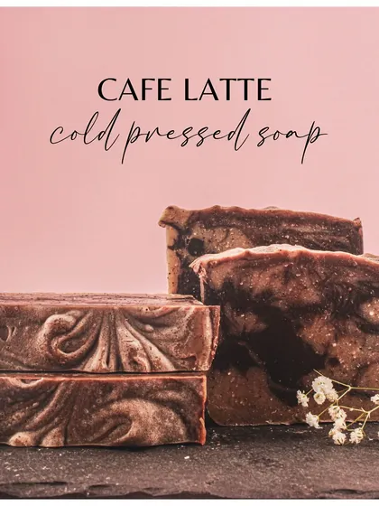My Café Latte cold-pressed soap is perfect for coffee lovers. It's made with cocoa butter for deep hydration and coffee essential oil for a gentle exfoliating effect, leaving your skin feeling awake and smooth.