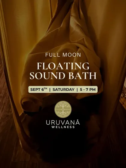 An invitation to our Full Moon Floating Sound Bath. The gentle cocoon of the hammock provides the perfect container to absorb the healing vibrations and align with the potent energy of the full moon.