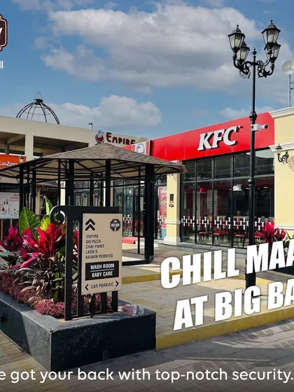 Chill Maadi at Big Bay. This shot of our clean, secure, and well-maintained outdoor area shows you can relax while we handle the rest.