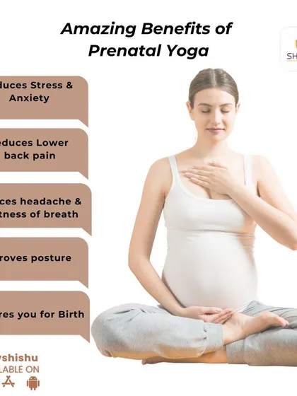 This infographic clearly outlines the amazing benefits of prenatal yoga. From reducing stress and anxiety to improving posture and preparing you for birth, the practice is a powerful tool for a healthy pregnancy.