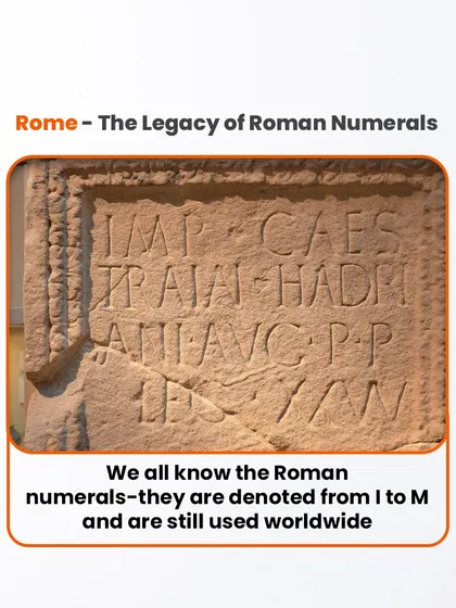 The legacy of Roman numerals is still visible today. This system, using letters to represent numbers, was the standard in Europe for centuries.