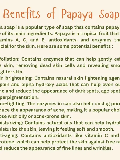 Curious about the benefits of papaya soap? It's a natural exfoliant, helps brighten skin, and is packed with vitamins. I love teaching people how to harness these benefits in their own handmade soap.