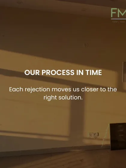 True ideas take time to develop. Great design isn't born from the first idea, but from the many that didn't work. This is a reminder that the creative process is about persistence and refinement, not perfection on the first try.