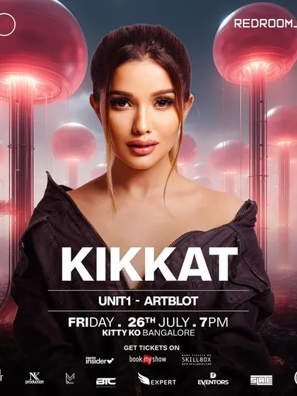 A Redroom Friday at Kitty Ko with the talented Kikkat. I played both the opening and closing sets, framing her high-energy performance.