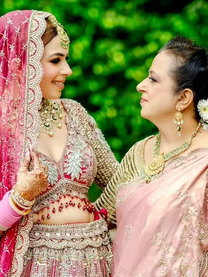 The love between a mother and daughter is beautifully captured in this photo.