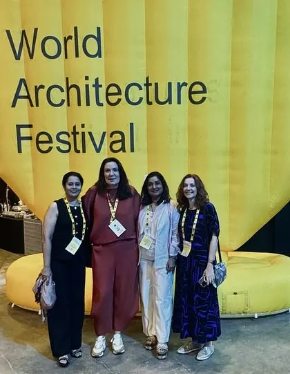 Our founders with fellow architects at the World Architecture Festival.