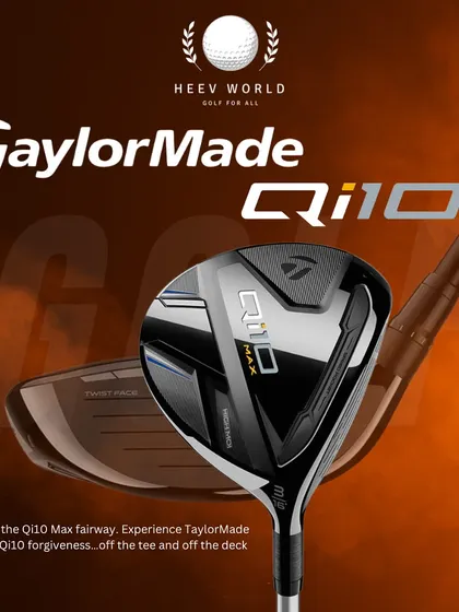 The TaylorMade Qi10 Max Fairway Wood uses an oversized shape to take forgiveness and accuracy to the extreme.