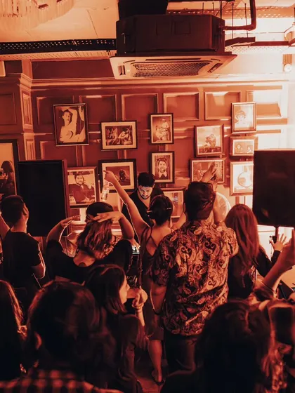 The whole room is alive with movement during the House Party Series.
