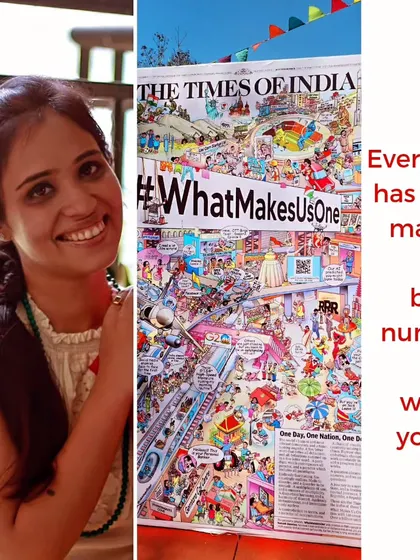 Everyone has their own mantra for success and happiness. This image, combining my portrait with a vibrant Times of India feature, asks the question: what's yours?
