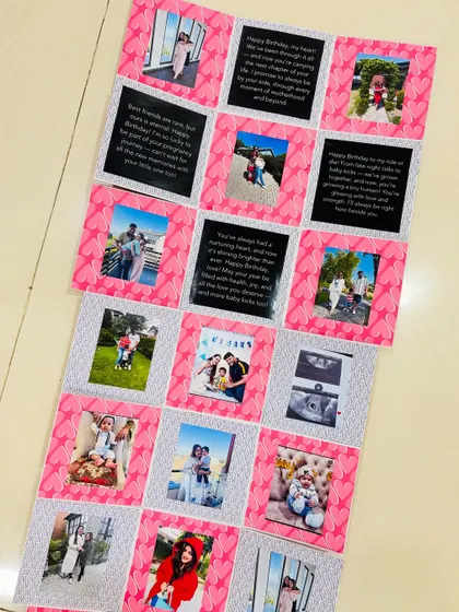 The sheer number of memories you can fit into an infinite box is what makes it so special. This view shows even more of the 42 photos telling a beautiful story.