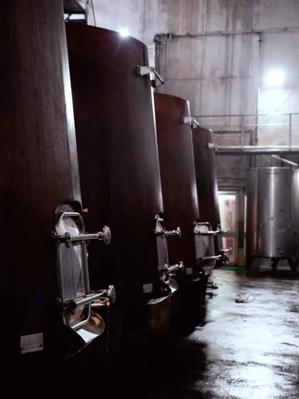 We are redefining winemaking in India with the use of these concrete tanks. They allow for micro-oxygenation, which enhances the wine's freshness and mineral qualities while retaining the pure flavor of the grape and our unique terroir.