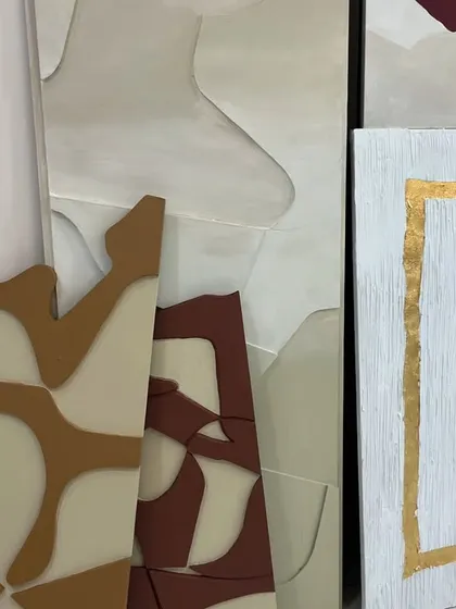 A closer look at the variety of textures and shapes in the Hyderabad commission. I love creating collections where each piece is unique but they all feel connected.