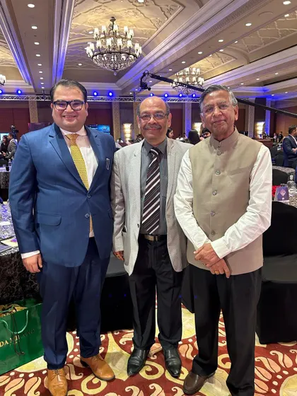 At the Forbes India Legal Powerlist 2022 awards ceremony with fellow legal professionals. Events like these are an opportunity to connect with other leaders in the field and stay at the forefront of the legal landscape.