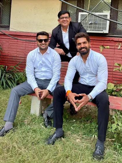 Another photo with my team, enjoying a break from our busy schedules.