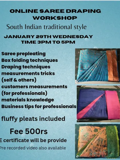 This workshop included business tips for professionals and fluffy pleats as a bonus topic.