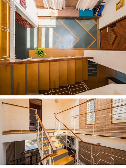 Additional views showcasing the variety of interior spaces we design, from living rooms and bedrooms to staircases and quiet corners, all united by our philosophy of sustainable, soulful design.