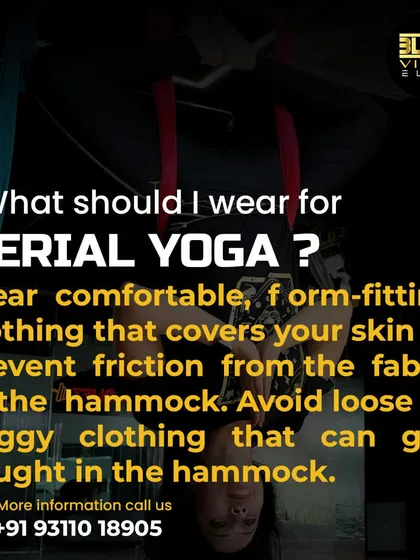 What should you wear for aerial yoga? This FAQ recommends comfortable, form-fitting clothing that covers your skin to prevent friction from the hammock, ensuring a comfortable and safe practice.