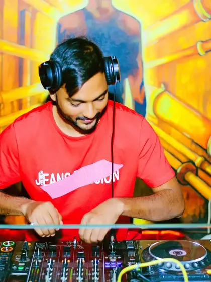 A good vibe in a place that feels like heaven. This is me at the console, blending tracks and creating the perfect atmosphere for a night out.