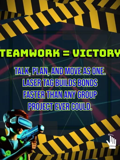In laser tag, teamwork equals victory. It's the best way to build bonds with your friends or colleagues, working together to outsmart the opposition.