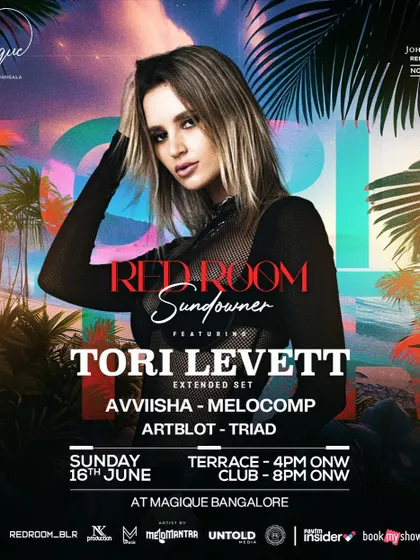 A duplicate of the main flyer for the Tori Levett sundowner.