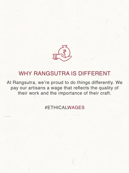 Handcrafts take time, and we believe they deserve fair pay too. We pay our artisans a wage that reflects the quality of their work and the importance of their craft.