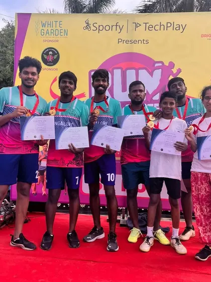More of our athletes celebrating their success. We encourage everyone, from kids to adults, to participate and do their best.