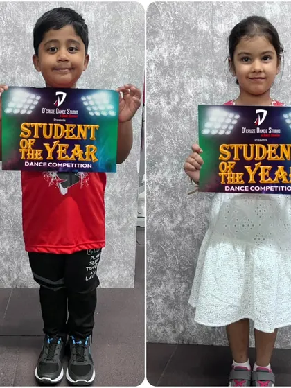 Our youngest competitors at the "Student of the Year" event. It's never too early to start performing.