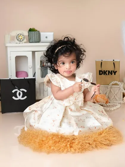 Our little diva girl, ready for a shopping spree! This fun and fashionable theme with mini shopping bags and accessories is perfect for a baby with a big personality.